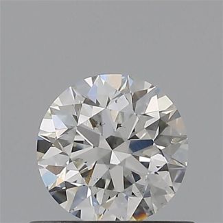 0.50 Carat Round H SI1 EX GIA Natural Diamond