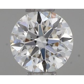 0.37 Carat Round H VVS2 EX GIA Natural Diamond