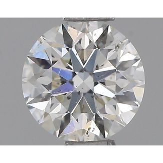 0.51 Carat Round I SI1 EX GIA Natural Diamond