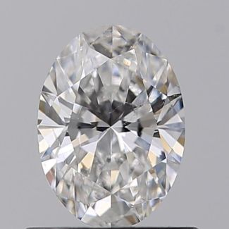 0.57 Carat Oval E SI1 - VG GIA Natural Diamond