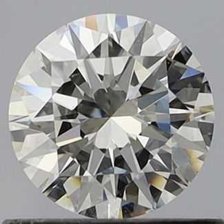 0.6 Carat Round E VVS1 EX GIA Natural Diamond