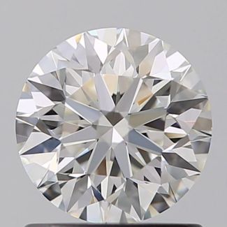 0.90 Carat Round H VS1 EX GIA Natural Diamond