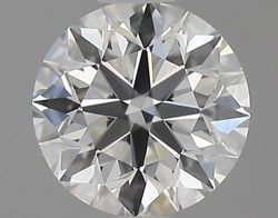 0.56 Carat Round I VS1 EX GIA Natural Diamond