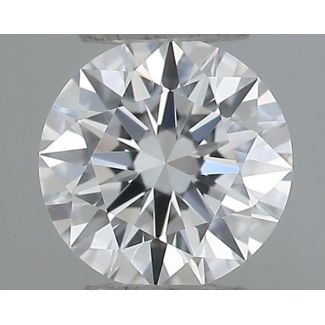 0.22 Carat Round D VVS1 EX GIA Natural Diamond