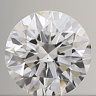 0.31 Carat Round D VS2 EX GIA Natural Diamond