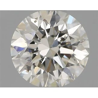 0.41 Carat Round H SI2 EX IGI Natural Diamond