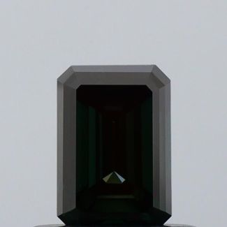 0.53 Carat Emerald Fancy Dark Green Green VVS1 - VG NONE Natural Diamond