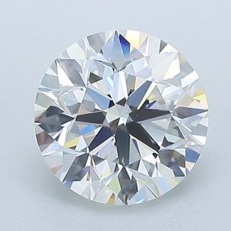 1.5 Carat Round I VVS2 EX GIA Natural Diamond