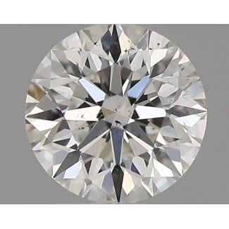 0.34 Carat Round H SI1 EX GIA Natural Diamond