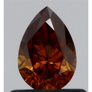 0.52 Carat Pear Fancy Deep Brown I1 - VG GD GIA Natural Diamond