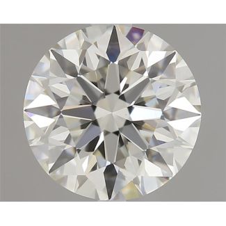 0.80 Carat Round H VVS2 EX IGI Natural Diamond