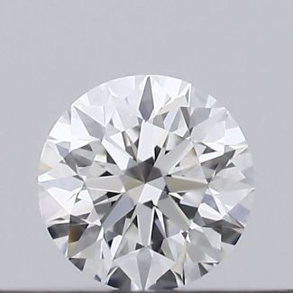 0.16 Carat Round E VVS2 EX GIA Natural Diamond