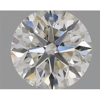 0.50 Carat Round G SI2 VG EX IGI Natural Diamond