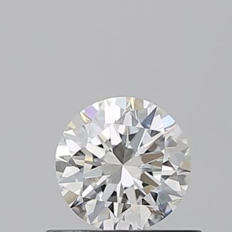 0.52 Carat Round H VVS1 EX GIA Natural Diamond