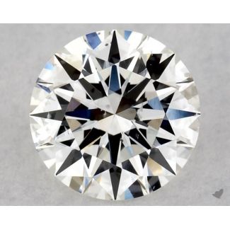 0.56 Carat Round H SI2 EX GIA Natural Diamond