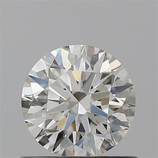 0.54 Carat Round H VVS1 EX IGI Natural Diamond