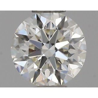 0.37 Carat Round H VVS1 EX IGI Natural Diamond