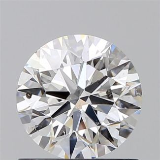 0.90 Carat Round F SI2 EX GIA Natural Diamond