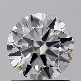 0.90 Carat Round D VS2 VG EX GIA Natural Diamond