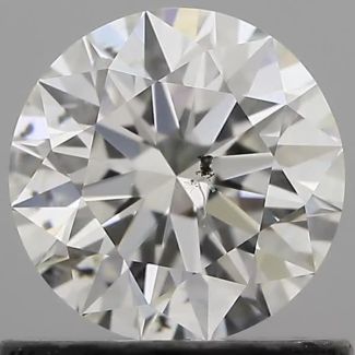 0.70 Carat Round G SI1 EX GIA Natural Diamond