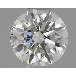 0.30 Carat Round G SI1 EX IGI Natural Diamond