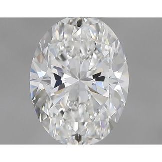 0.42 Carat Oval F VVS1 - VG GD IGI Natural Diamond