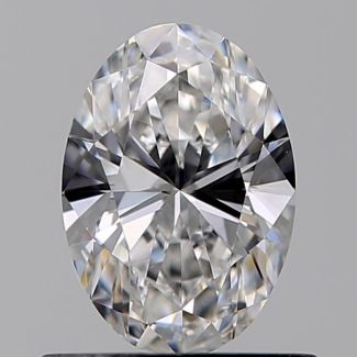 0.60 Carat Oval D VVS2 - VG GD GIA Natural Diamond