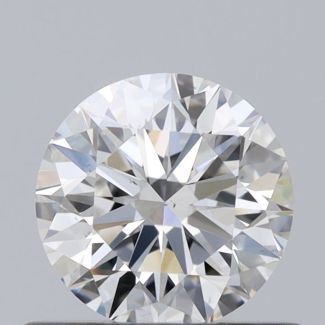 0.6 Carat Round F VS1 EX GIA Natural Diamond