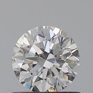 0.62 Carat Round F SI2 EX GIA Natural Diamond