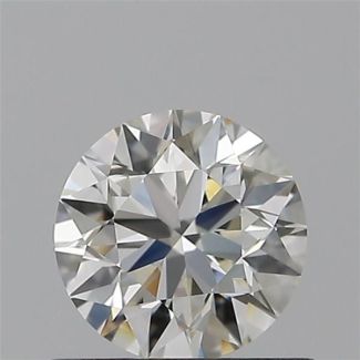 0.50 Carat Round H VVS2 EX VG IGI Natural Diamond