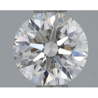 0.45 Carat Round F VS1 EX GIA Natural Diamond