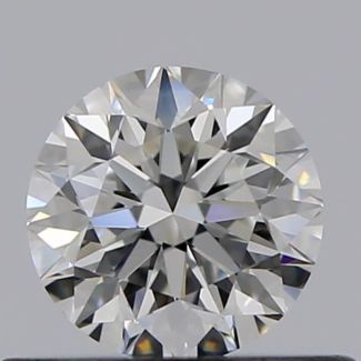 0.41 Carat Round F VVS2 VG EX GIA Natural Diamond