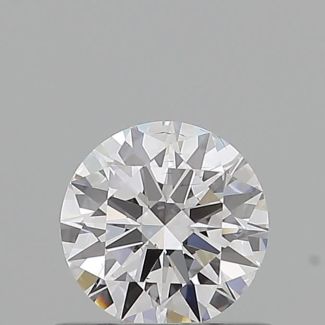 0.5 Carat Round D SI1 EX GIA Natural Diamond