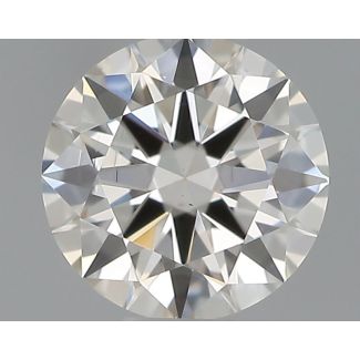 0.33 Carat Round H VS1 EX GIA Natural Diamond