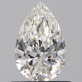 0.60 Carat Pear H VVS2 - VG GIA Natural Diamond