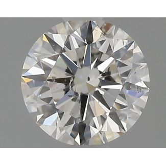 0.6 Carat Round H SI1 EX GIA Natural Diamond