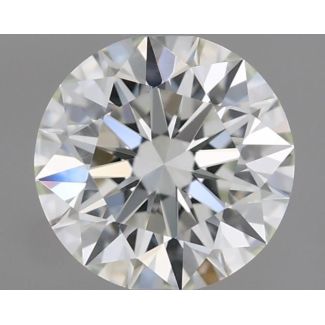 0.46 Carat Round H VVS2 EX GIA Natural Diamond