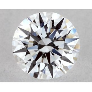 0.39 Carat Round D VVS2 EX VG GIA Natural Diamond