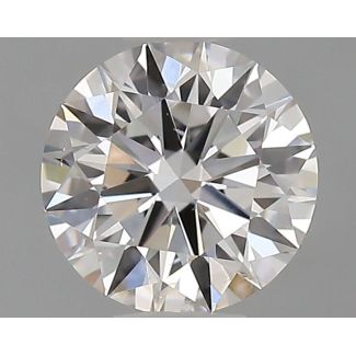 0.5 Carat Round F SI1 EX GIA Natural Diamond