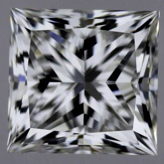 0.90 Carat Princess E VVS2 - EX G GIA Natural Diamond