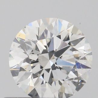 0.5 Carat Round F SI1 EX GIA Natural Diamond