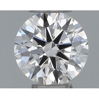 0.2 Carat Round F VVS2 EX GIA Natural Diamond