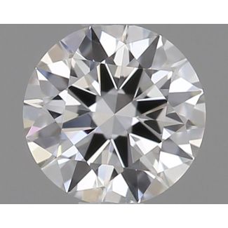 0.23 Carat Round D VVS1 EX GIA Natural Diamond