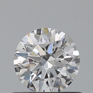 0.52 Carat Round D VVS1 EX GIA Natural Diamond