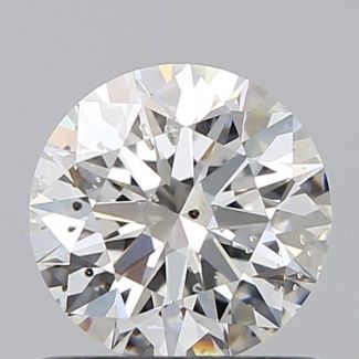 0.75 Carat Round E SI2 EX GIA Natural Diamond