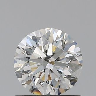 0.7 Carat Round H SI1 EX VG GIA Natural Diamond