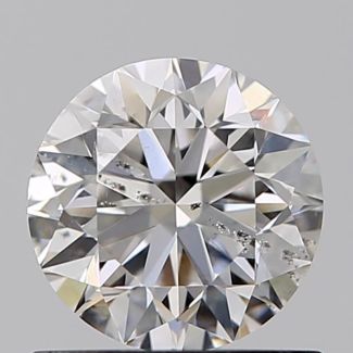 0.72 Carat Round F SI1 VG EX GIA Natural Diamond