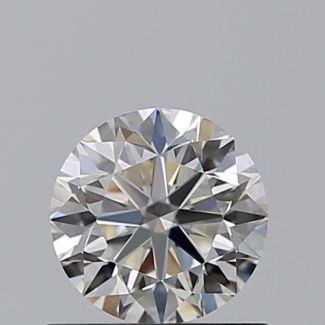 0.60 Carat Round I VVS2 VG EX GIA Natural Diamond