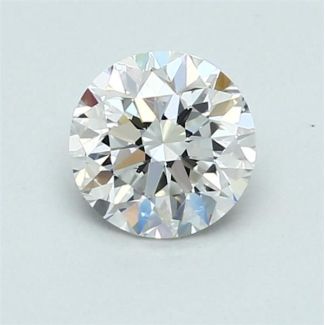 0.63 Carat Round E VVS1 EX GIA Natural Diamond