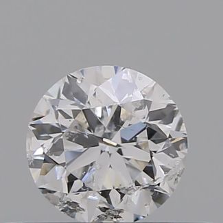 0.30 Carat Round D I2 GD VG GIA Natural Diamond